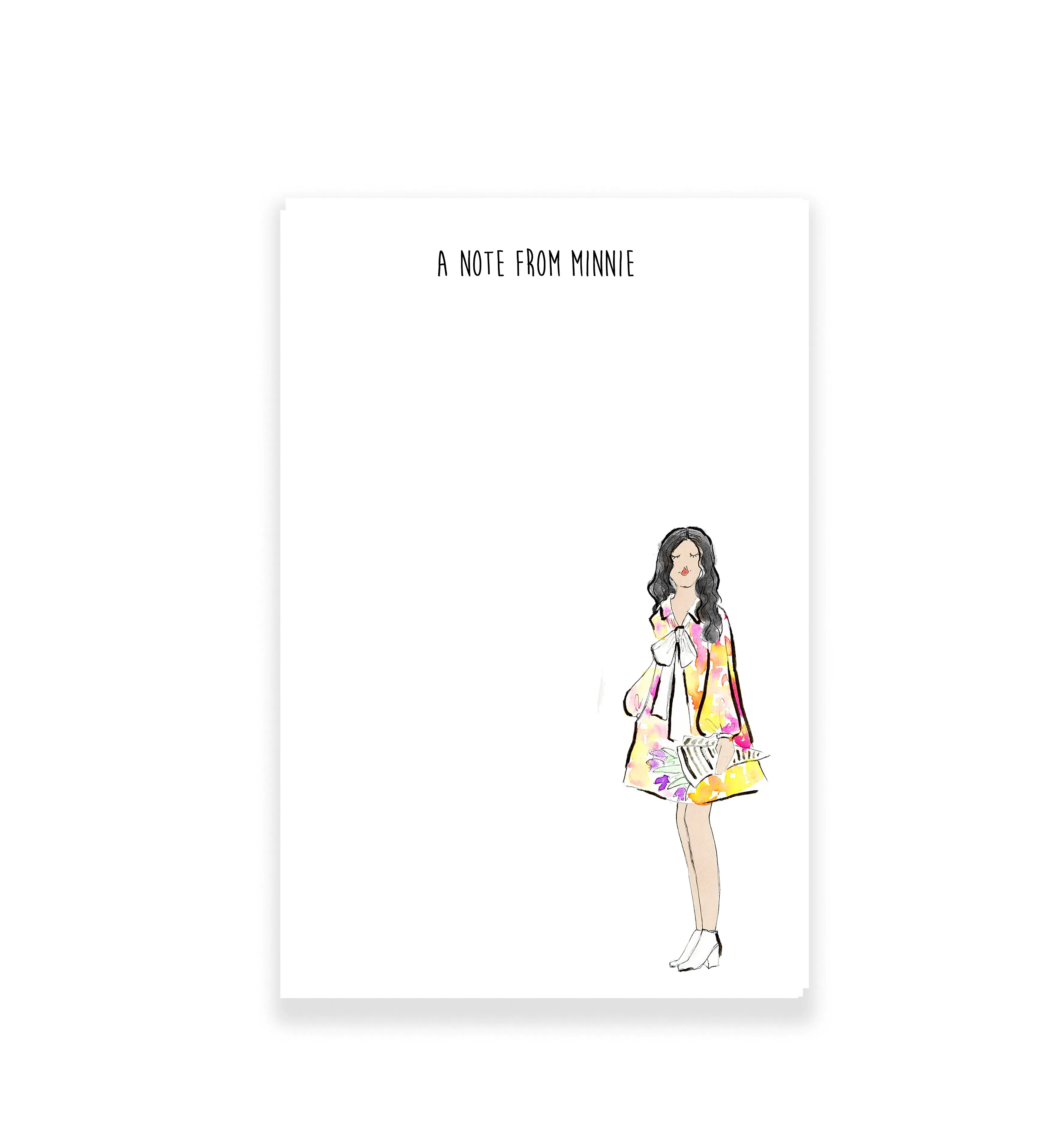60's Fashion Girl Personalized Stationery Desk Set