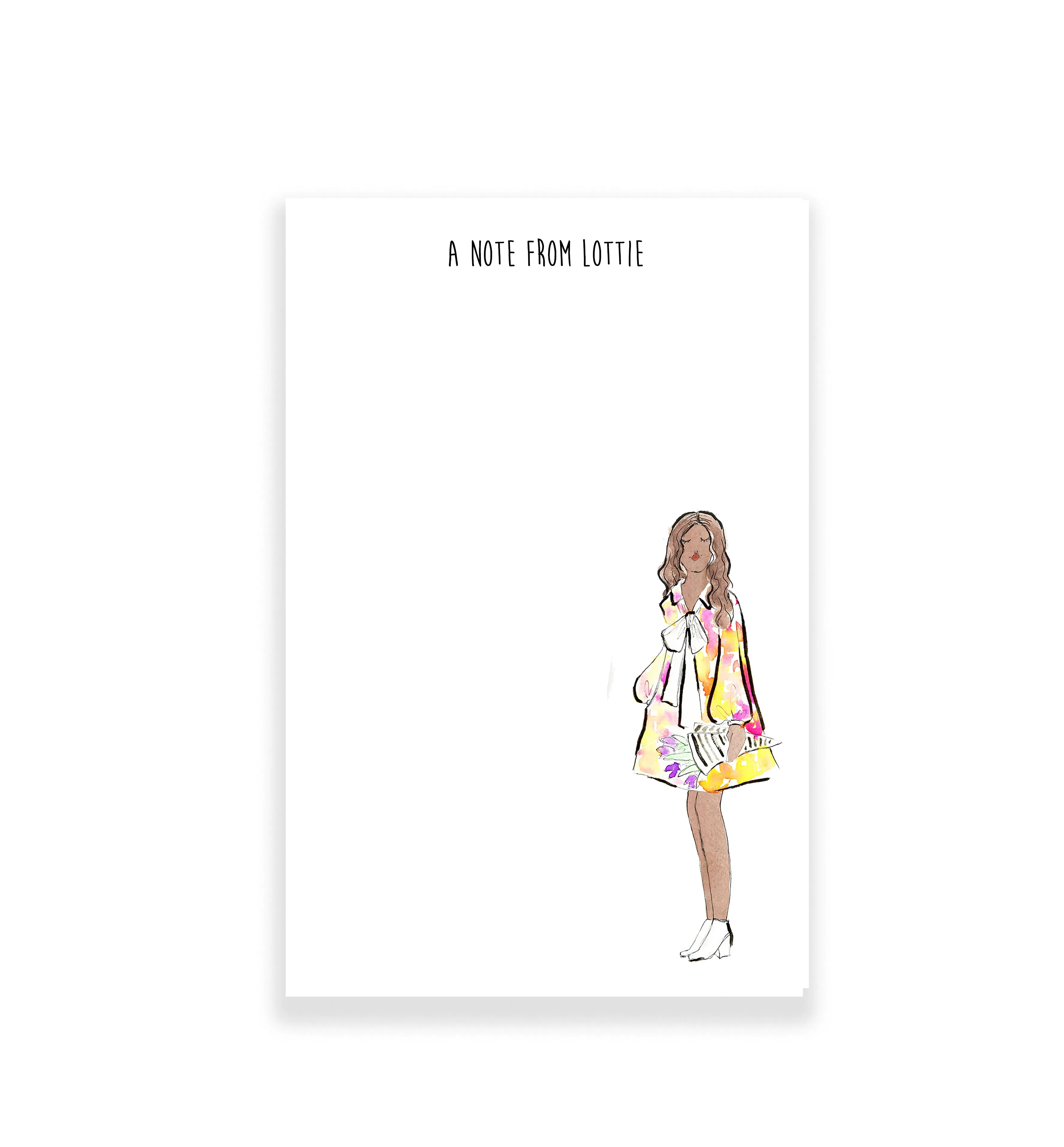 60's Fashion Girl Personalized Stationery Desk Set