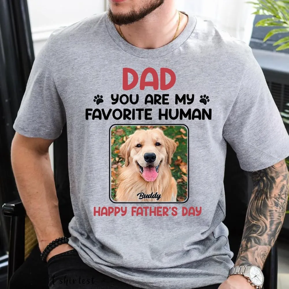 Custom Dog Dad T-Shirt, Personalized Dog Papa Shirt, Gift for Dad, Papa, Dog Lover, Fathers Day, Birthday, Christmas