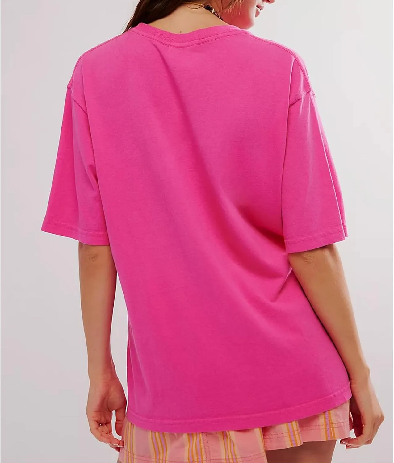 Y2k Womens Oversized Fruit Graphic Print Tees Shirts Vintage Flower Baggy Tshirt Tops Coastal Clothes Aesthetic
